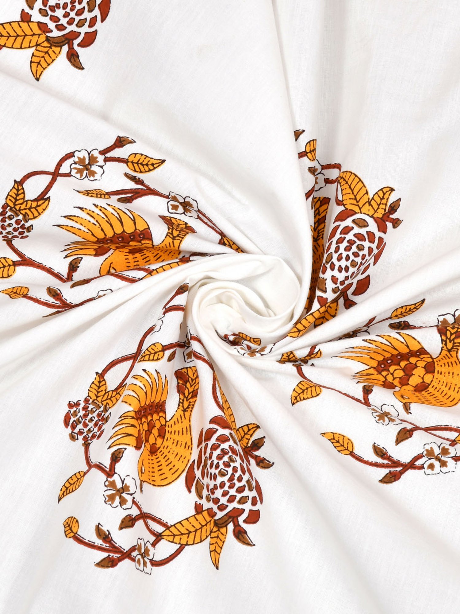 Living Roots Jaipuri Multicolor Cotton 7 ft Door Curtains - Set of 2