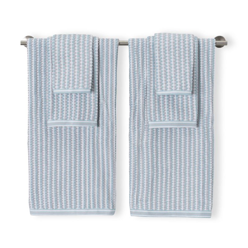 6pc Wakefield Bath Towel Set Light Blue - CARO HOME