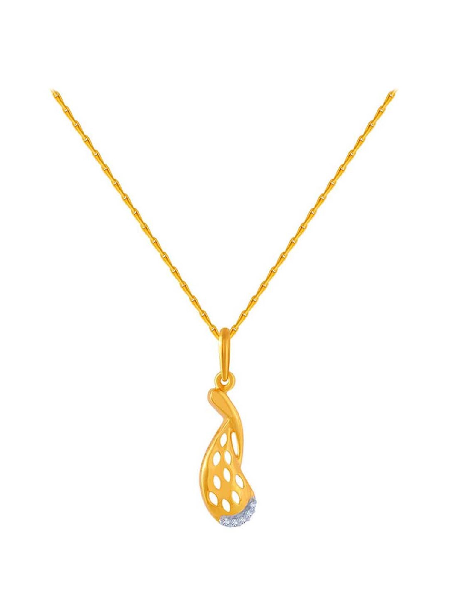 P.C. Chandra Jewellers 14 kt Gold Pendant without Chain
