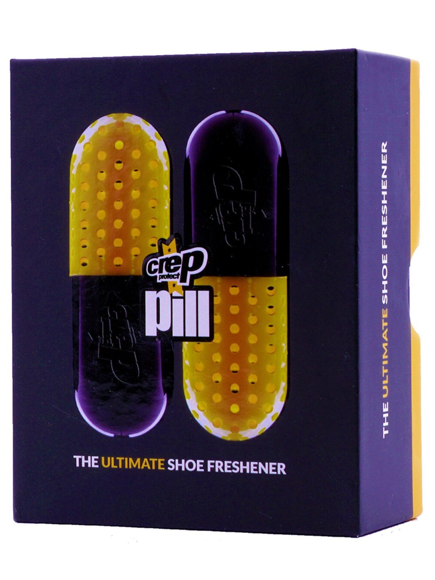 Crep Protect Refresher Pill - Ultimate Shoe Deodorant, Fresh Cotton Fragrance (Purple & Yellow)