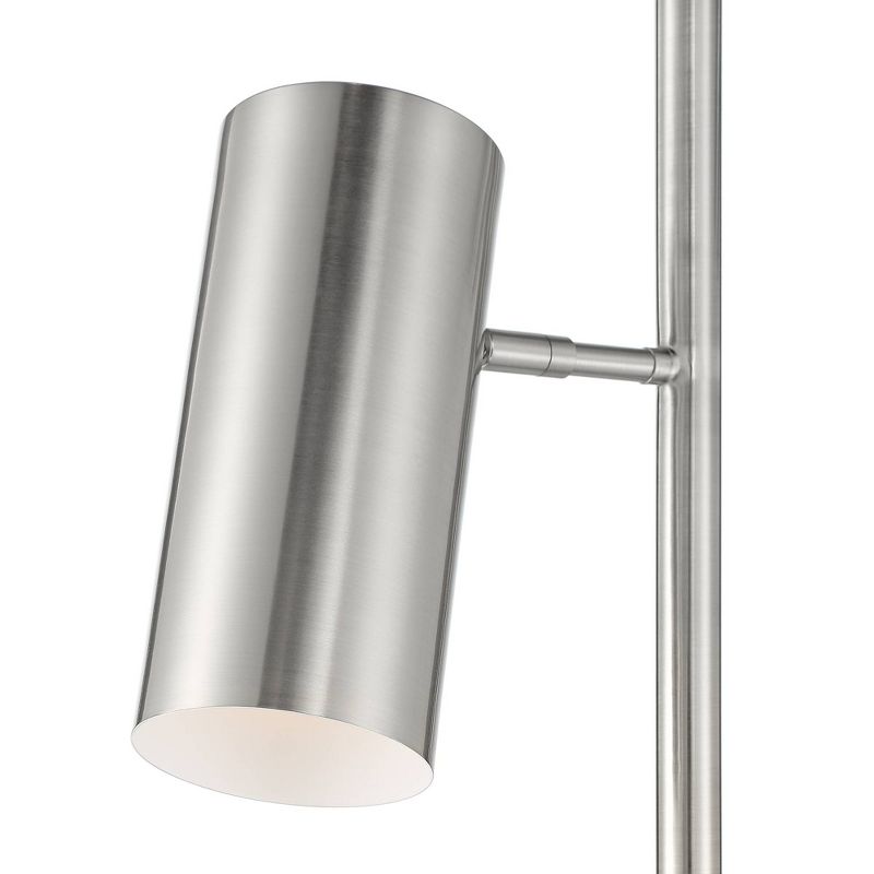 Possini Euro Design Possini Euro Canasta Brushed Nickel Trac Tree Floor Lamp