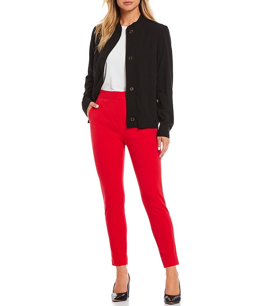 Preston & York Montgomery Button Front Stretch Cotton Jacket