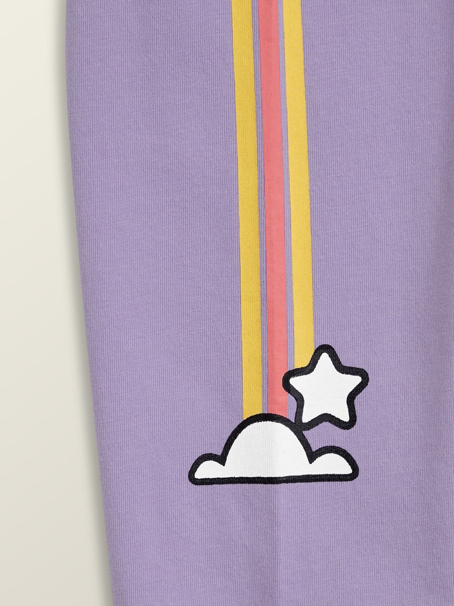 Jockey Kids White & Black Cotton Striped Leggings