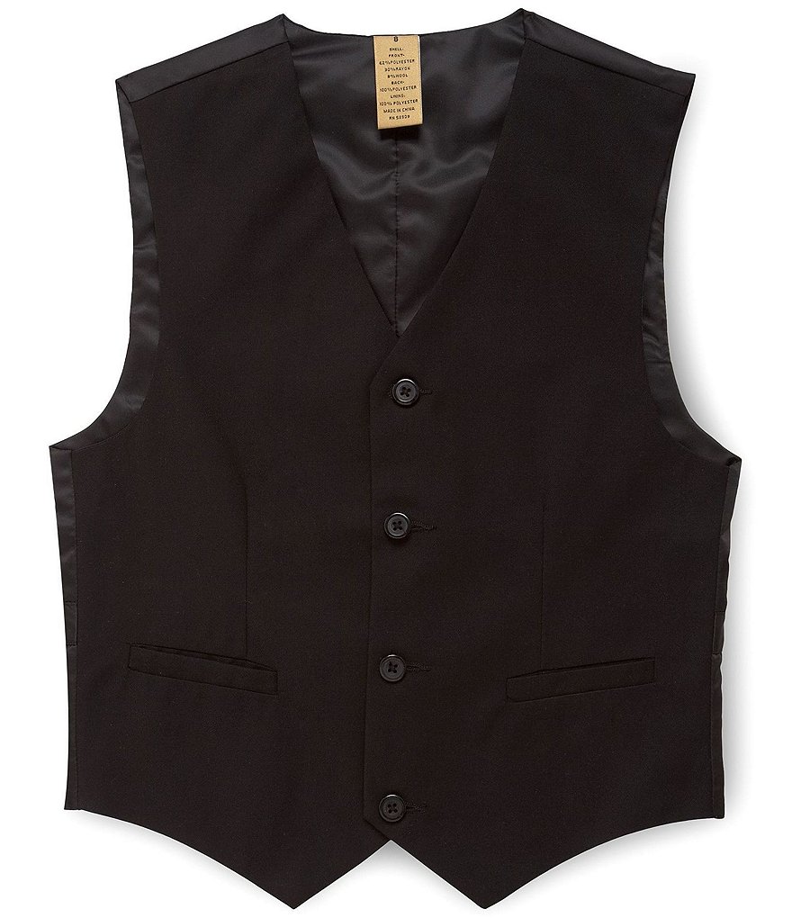 Class Club Gold Label Big Boys 8-20 Basic Black Vest