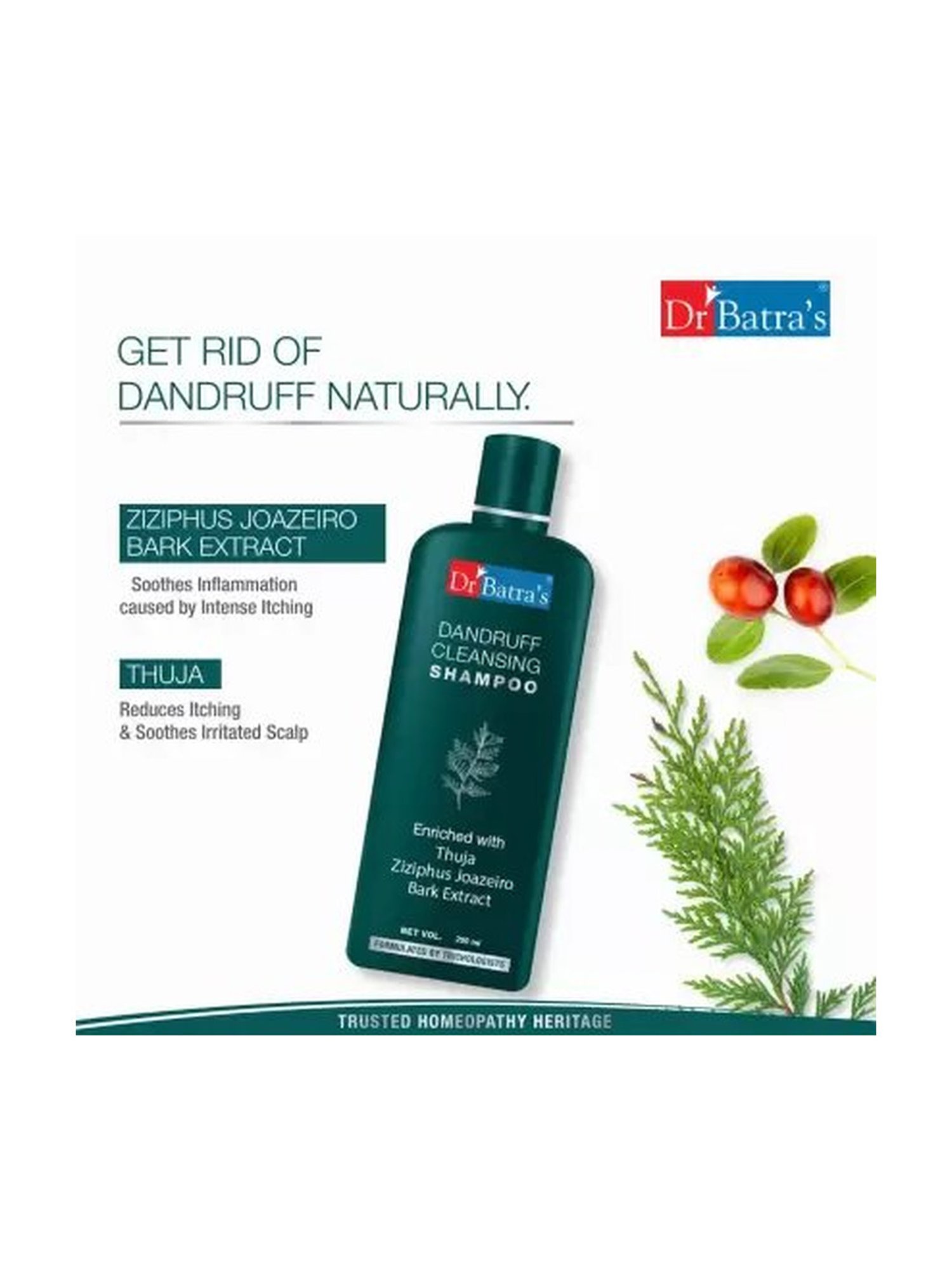 Dr. Batra's Dandruff Cleansing Shampoo (Pack of 3)