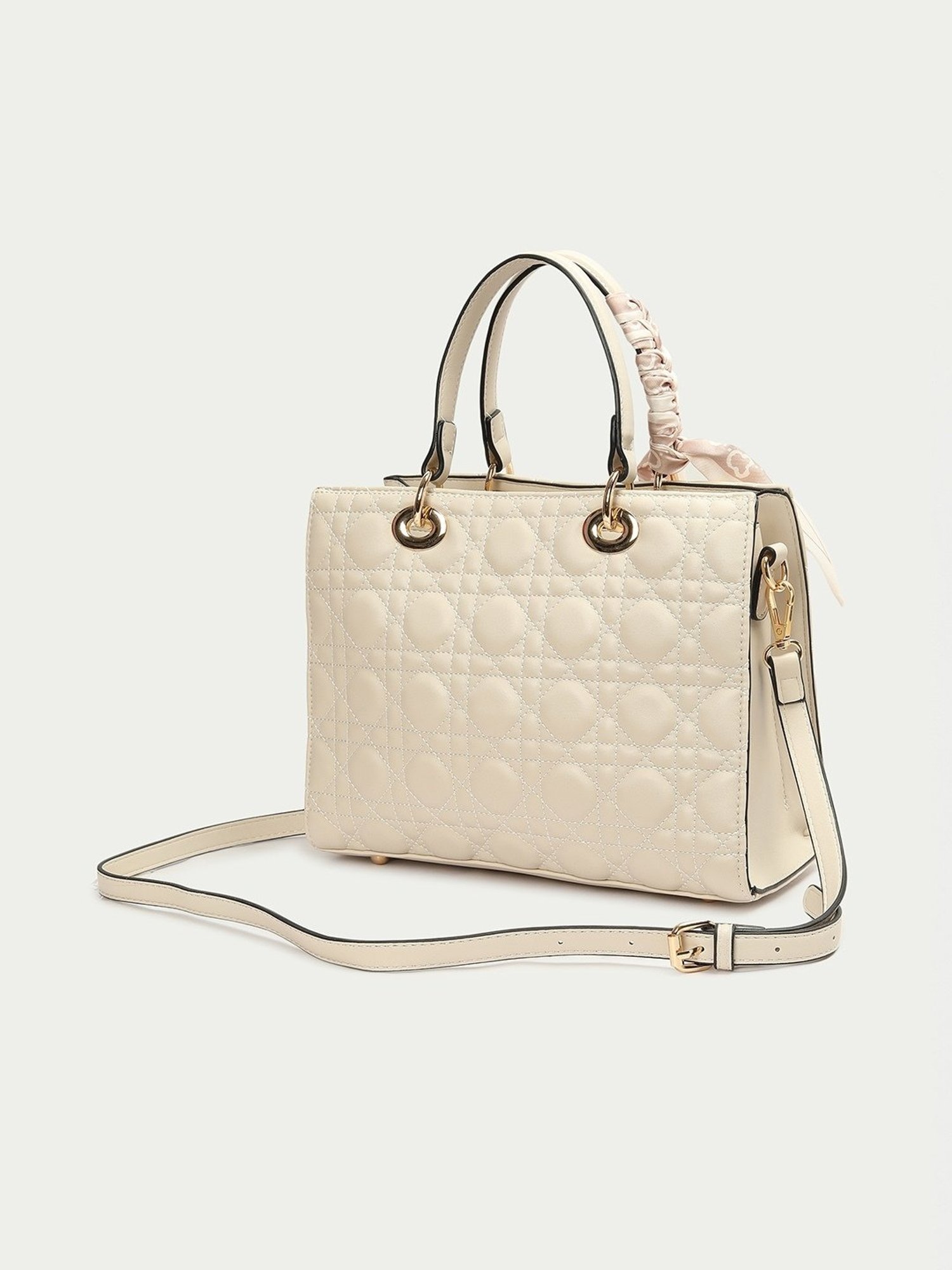 ZOUK Kashmir Blooms Classic Multicolor Printed Medium Handbag