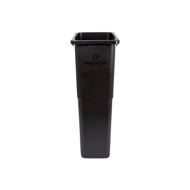 Brighton Indoor Trash Can Without Lid Black Plastic 23 Gal. (BPR50718) 2625781