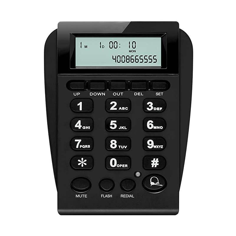 Corded Phone Headset,  Call Center Telephone Headset with Dialpad, Noise Cancelling Phone Headsets for Office/House Phones