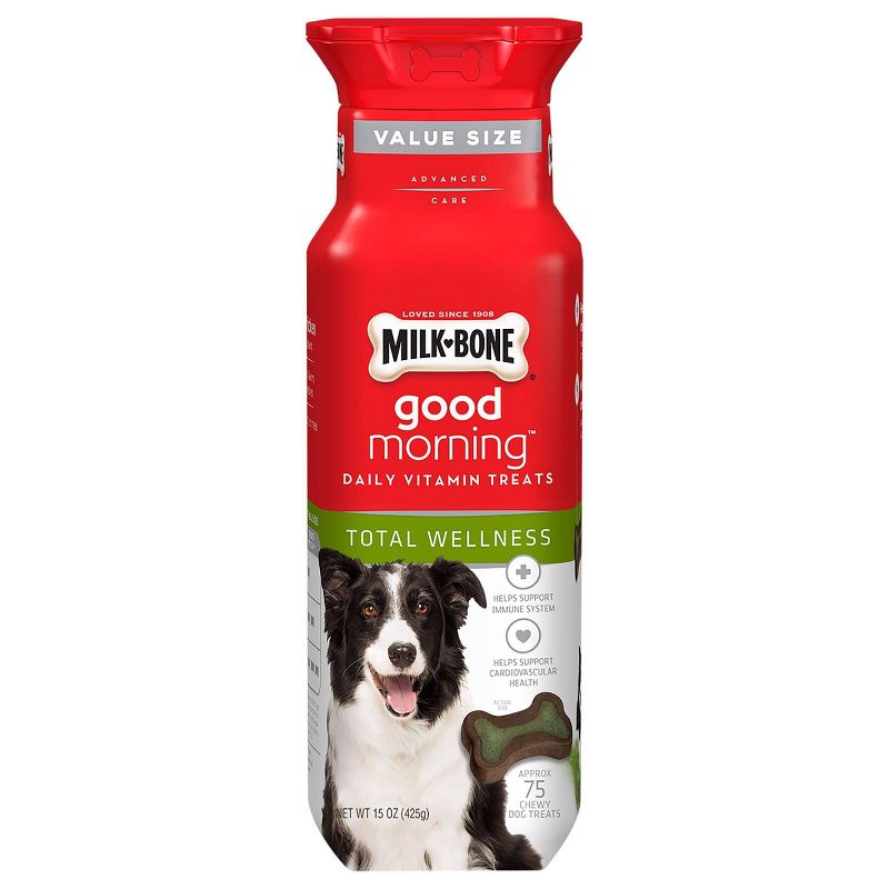 Milk-Bone Good Mornings Total Wellness Daily Vitamin Dog Treat - 15oz