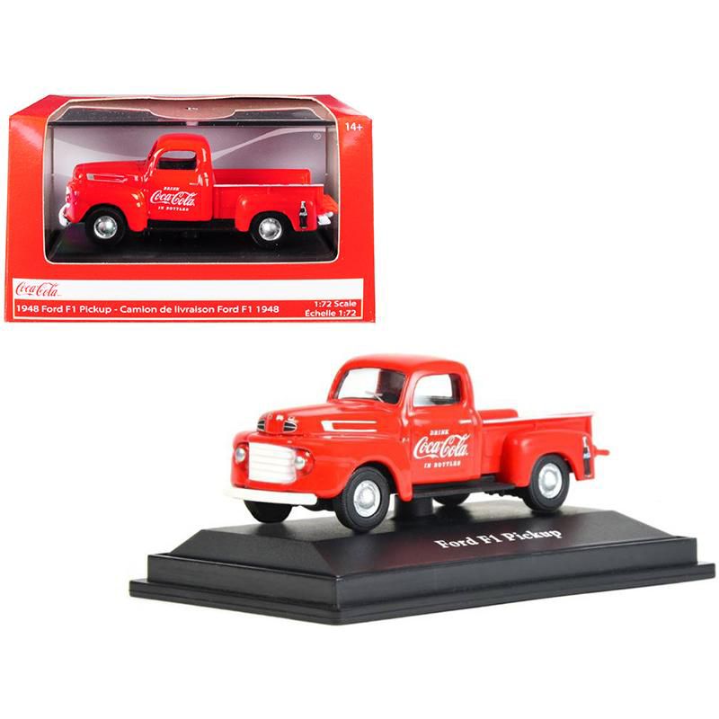 1948 Ford F1 Pickup Truck "Coca-Cola" Red 1/72 Diecast Model Car by Motorcity Classics
