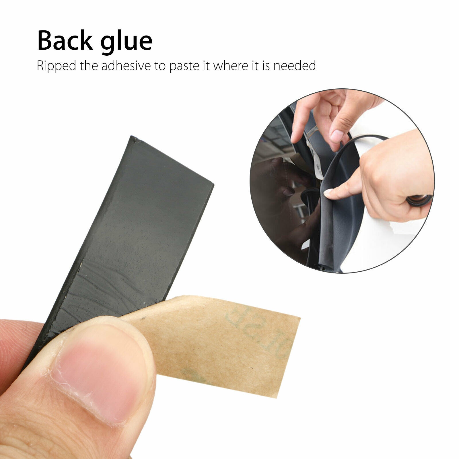 5M /16FT Waterproof Rubber Seal Weather Strip Trim For Car Front Rear Windshield