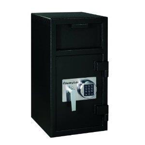 SENTRY SAFE DH-134E Cash Depository Safe, 1.57 cu ft, 121 lb, Black, Solid Steel