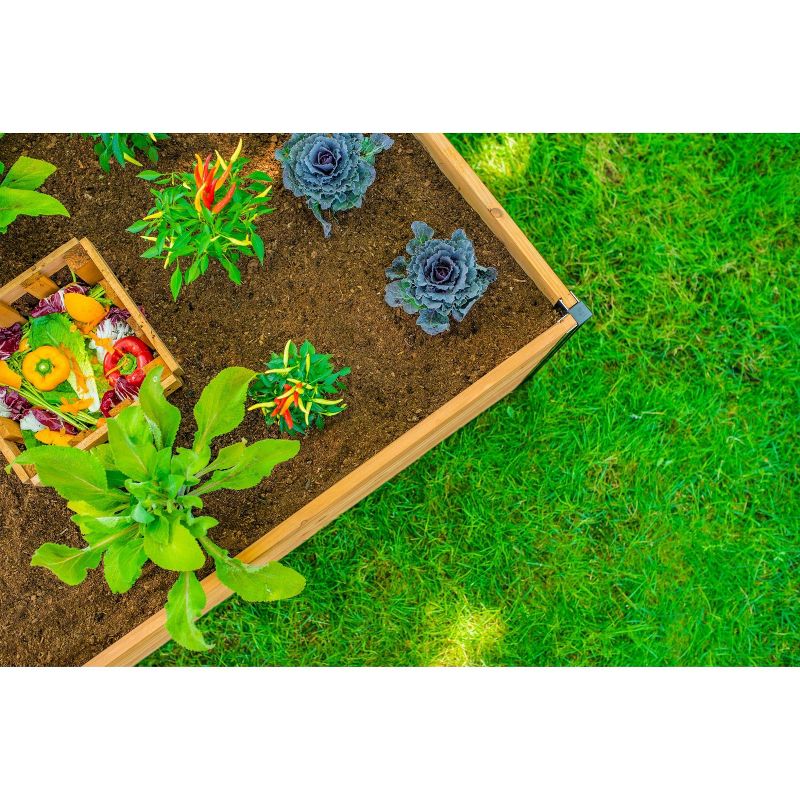 4'x4' Mezza Keyhole Square Garden Bed Planter - Vita