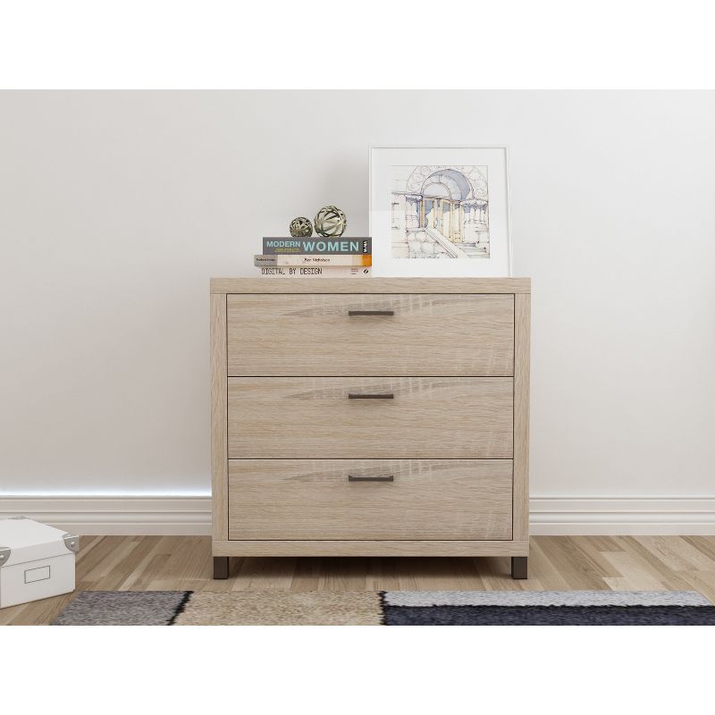 Cary 3 Drawer Chest Natural - loft607