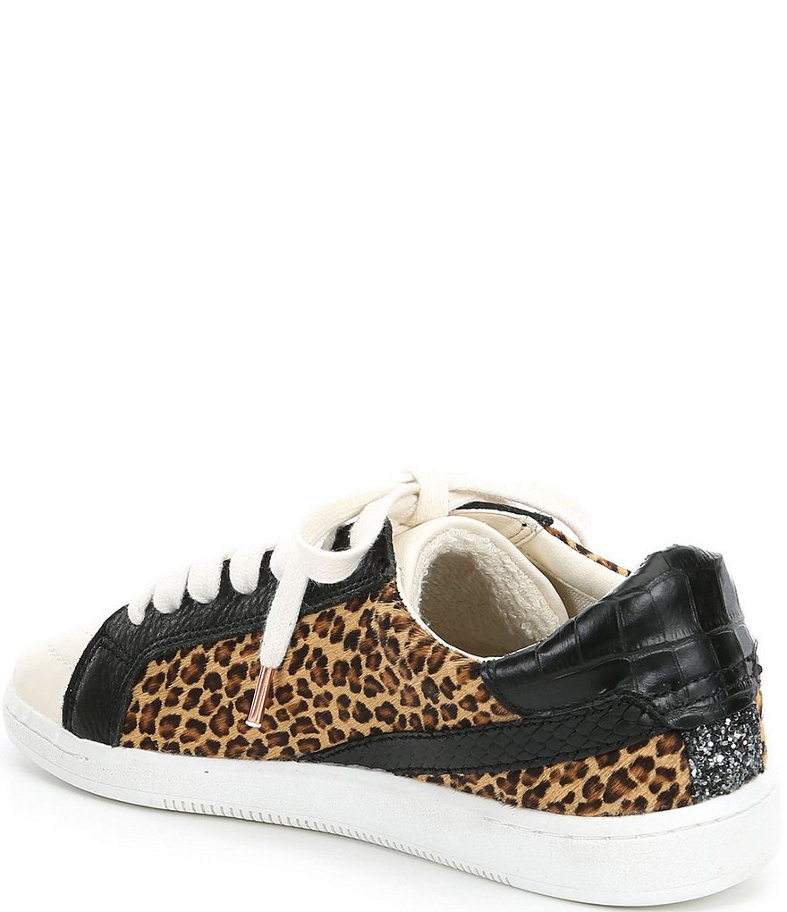 Dolce Vita Nino Leopard Print Calf Hair Sneakers