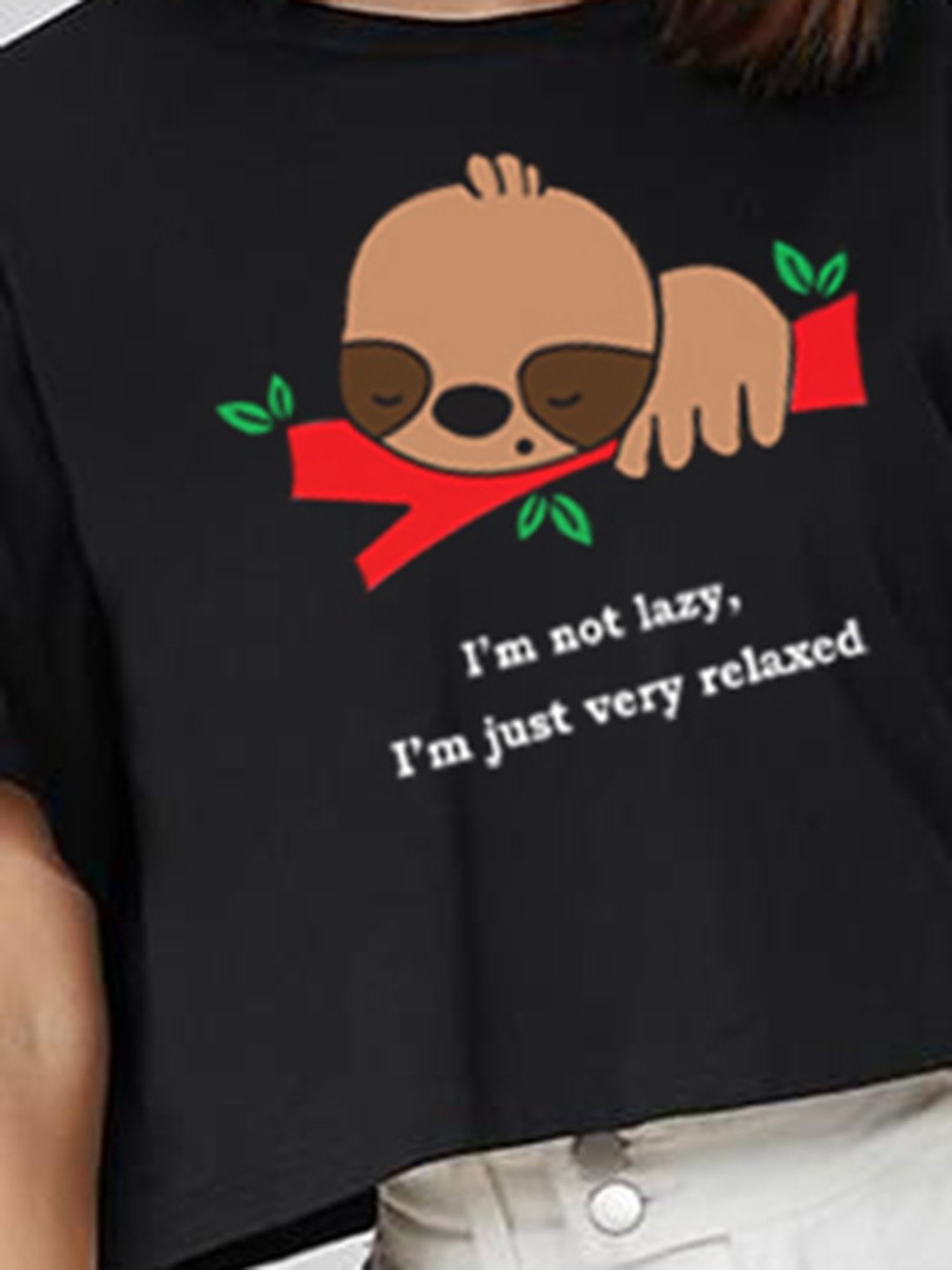 Kotty Black Graphic Print Oversized T-Shirt