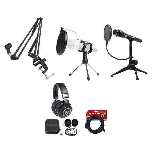 Blue Encore 300 Handheld Condenser Microphone+Headphones+Boom+Stands+Pop Filter