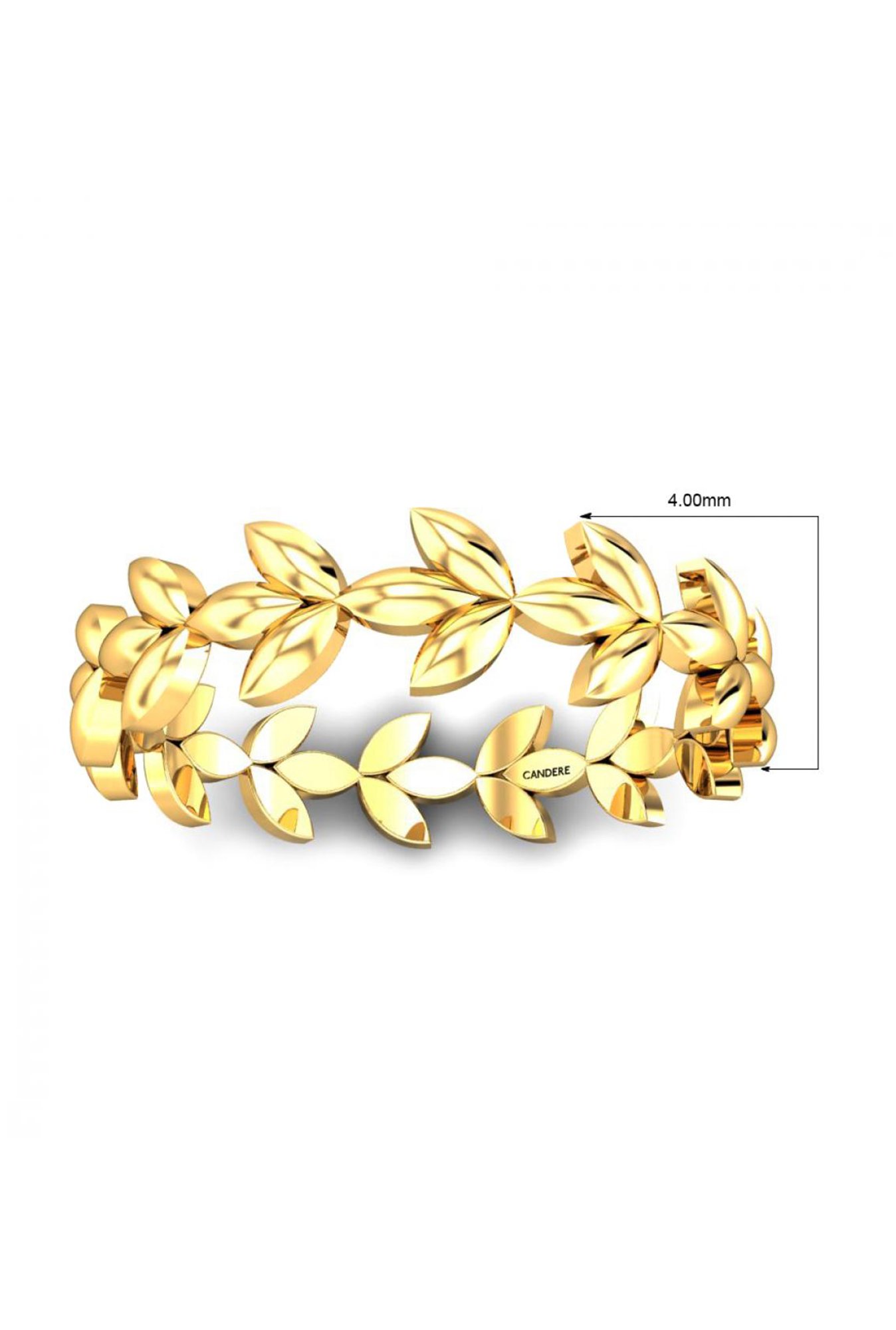 Candere by Kalyan Jewellers She & I Eternity 22k Gold Ring