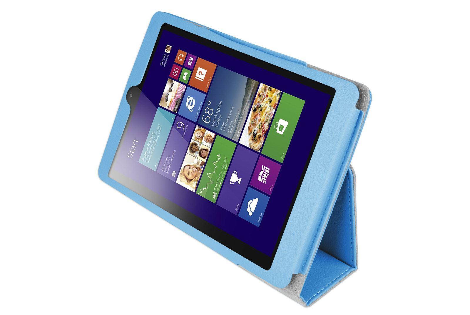 Hellfire Trading Magnetic PU Leather Case Cover for Lenovo MiiX 3 7.85" Tablet - Blue