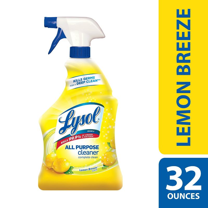 Lysol Lemon Breeze Scented All Purpose Cleaner & Disinfectant Spray - 32oz