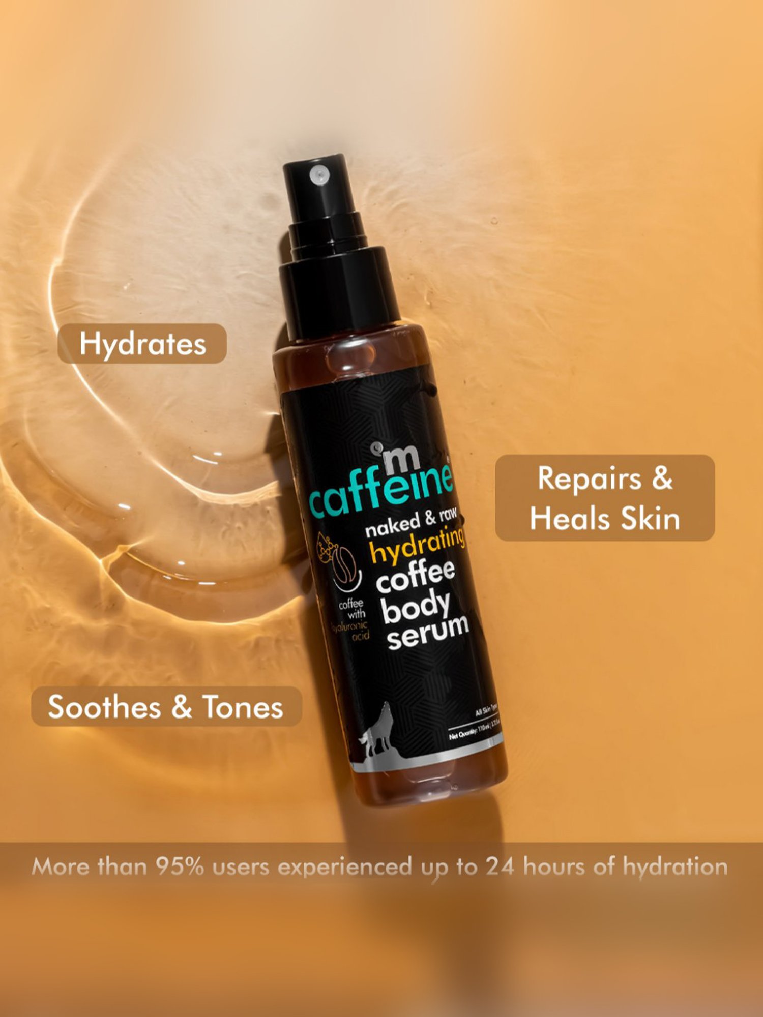 mCaffeine Coffee Face Moisturizer and Body Lotion for Complete Winter Care Combo