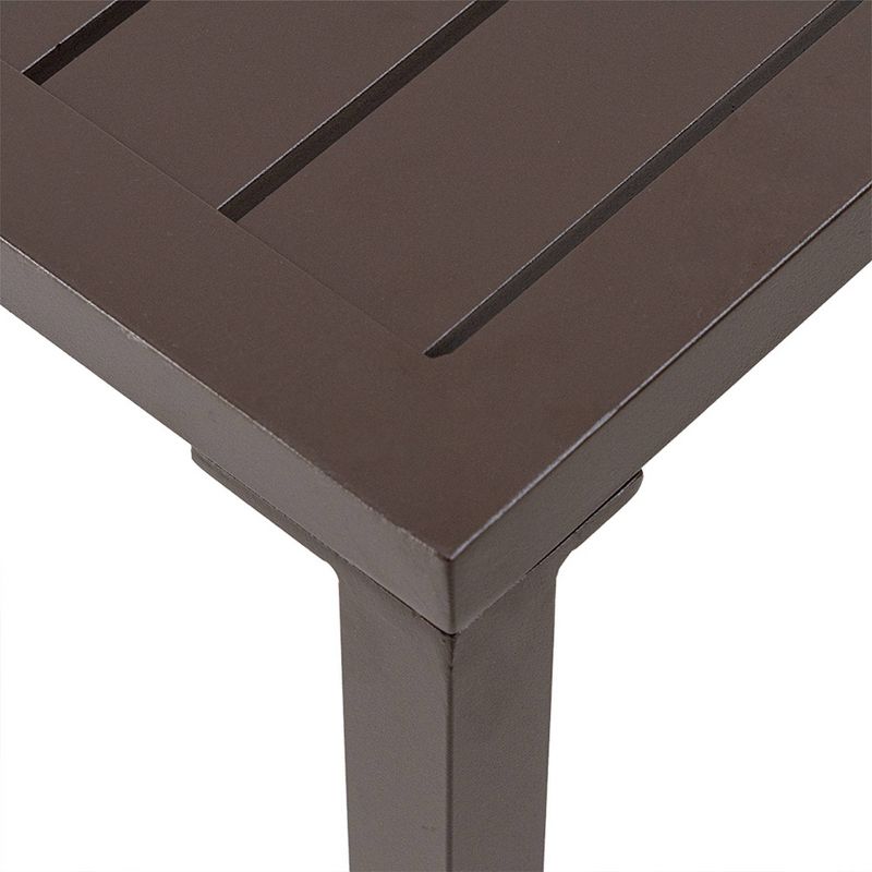 3pc Outdoor Aluminum Adjustable Lounge Chairs & Table - Beige - Crestlive Products