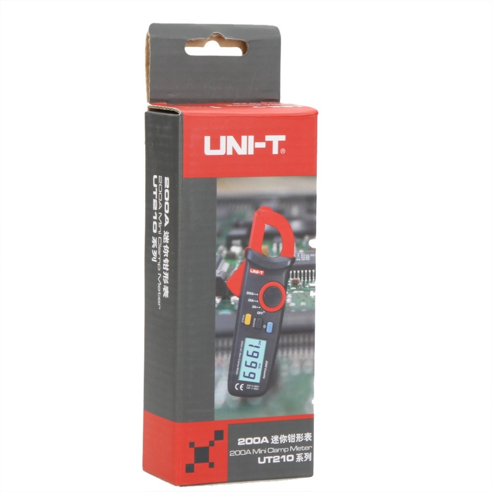 UNI-T UT210B True RMS 200A AC Mini Clamp Meters Ammeter w/ NCV Test & LCD Backlight