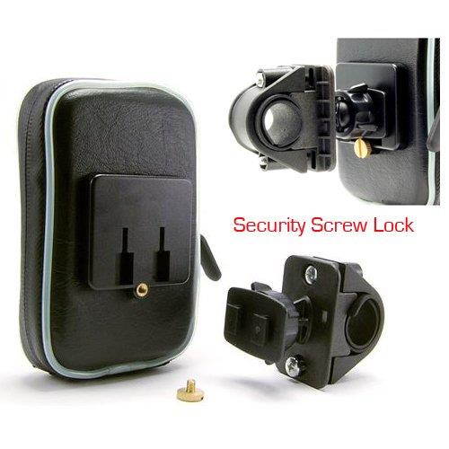 ChargerCity Universal Motorcycle / Bike Mount with Water Resistant Case for 4.3" & 5" inch GPS Garmin Nuvi Drive DriveSmart 50 51 52 54 55 56 58 57 42 44 45 2539 2555 2557 2595 2597 2598 2599 LM LMT