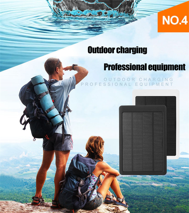2021 Newest Style Waterproof Solar Power Bank 900000mAh With 2USB Outputs,LED Flashlight External Battery Backup For All Type Phones