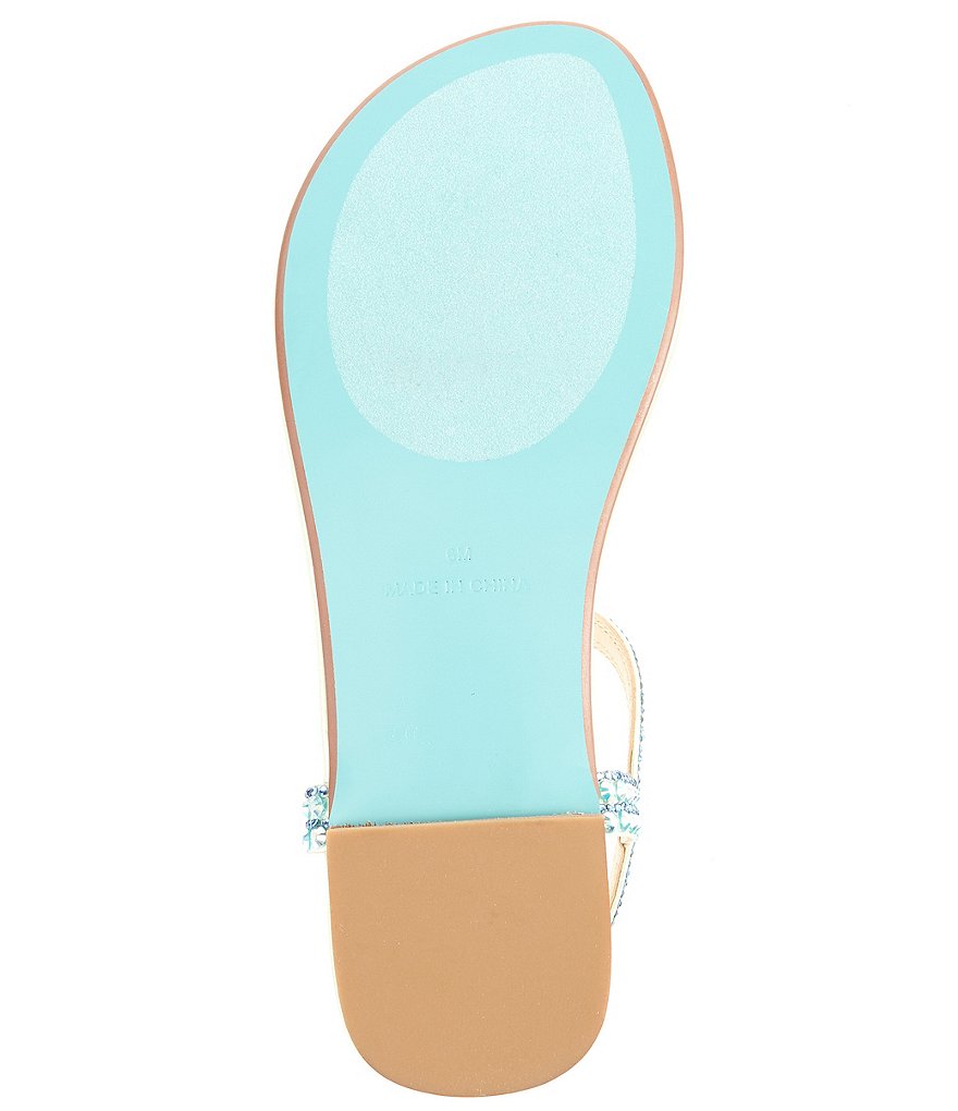 Blue by Betsey Johnson Diane Rhinestone Thong Sandals