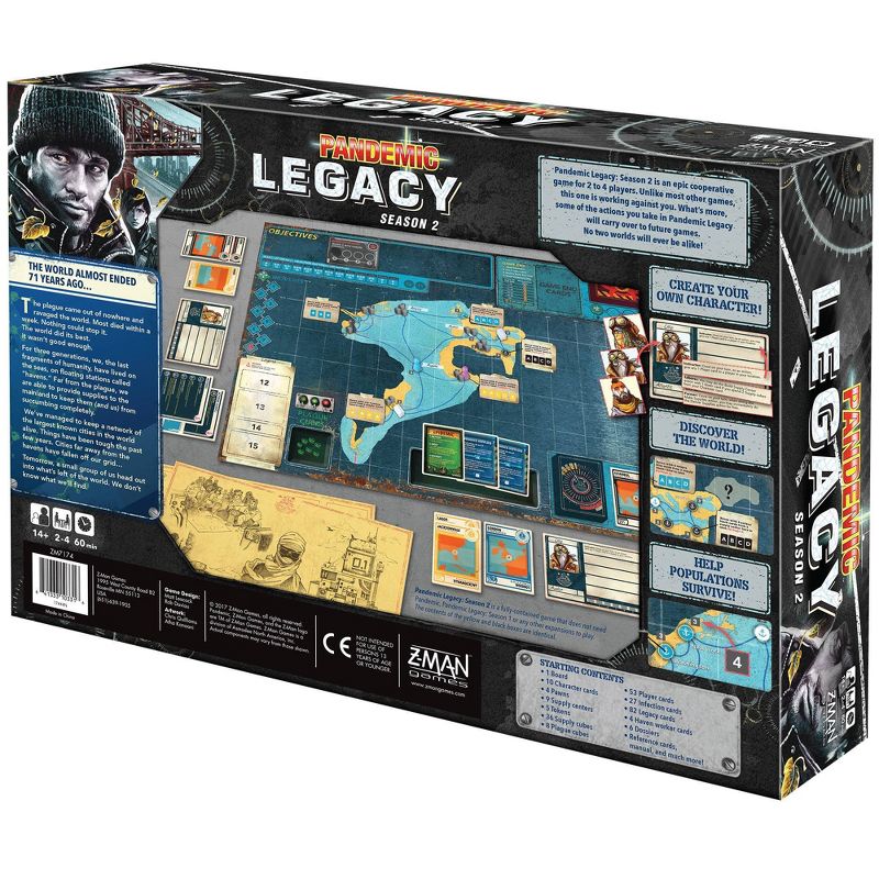 Zman Games Pandemic: Legacy Season 2 (Black Edition) Board Game