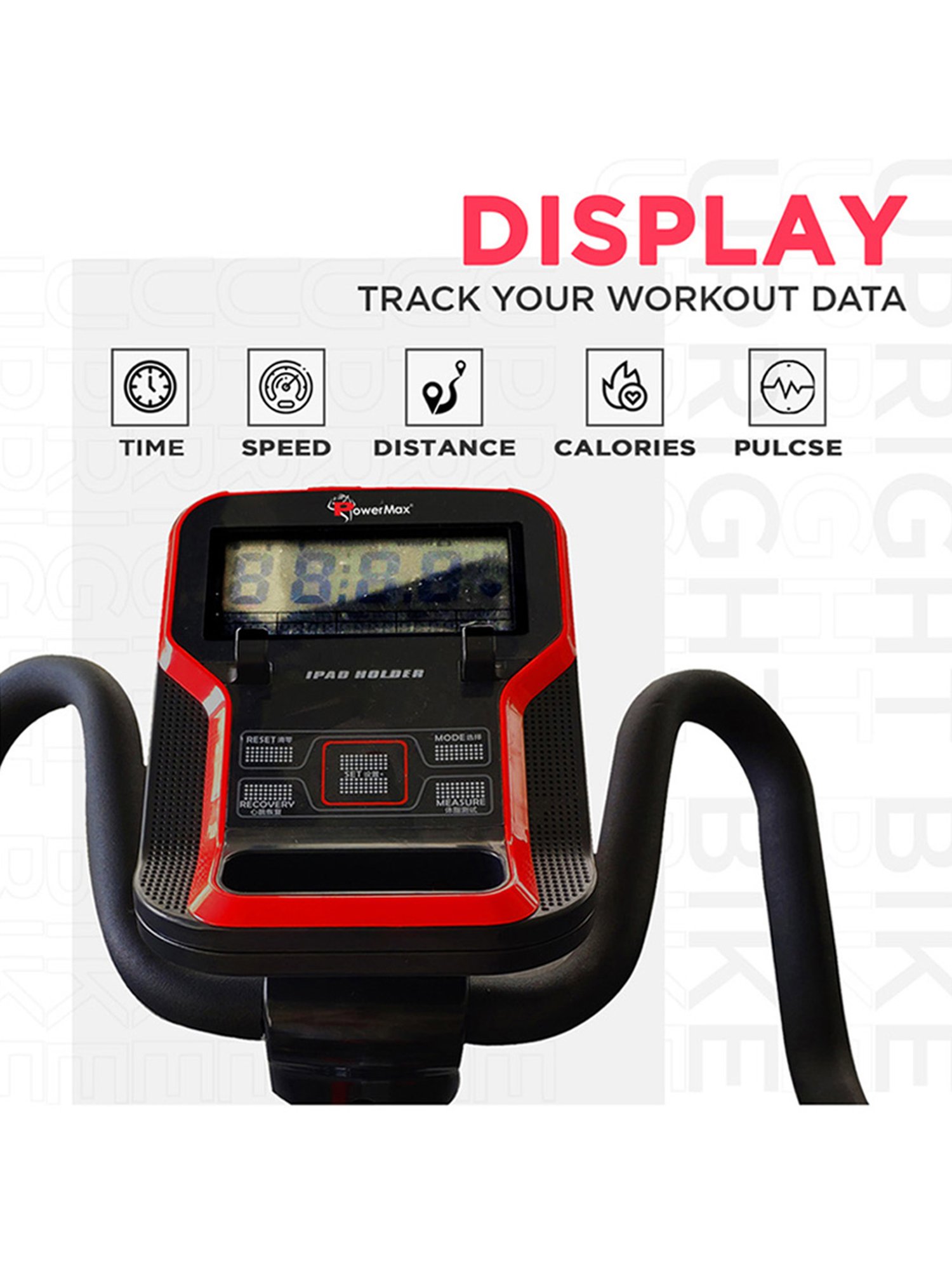 PowerMax Fitness BU-650 Upright Bike (Black)