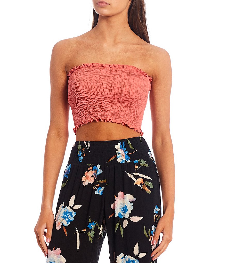 Double Zero Smocked Tube Top