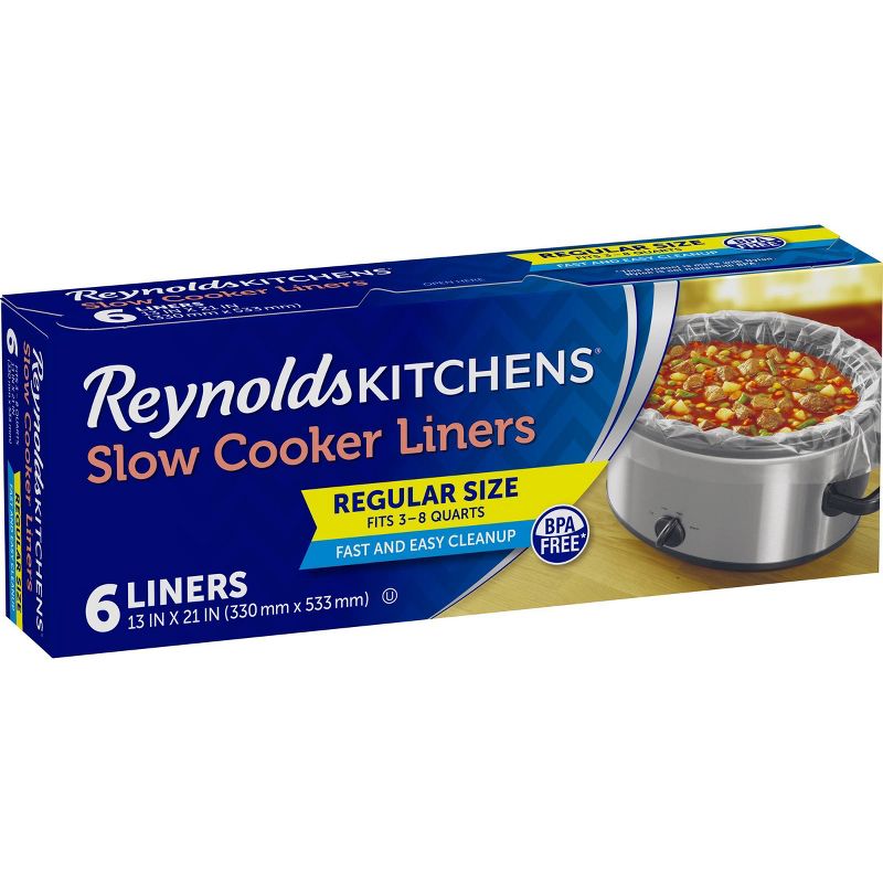 Reynolds Kitchens Regular Size Slow Cooker Liners - 6ct