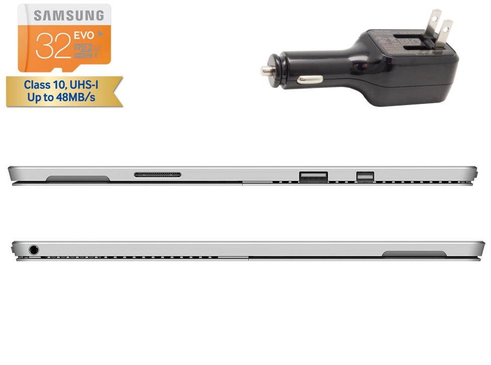 Microsoft Surface Pro 4 Core i5-6300U 4G 128GB 12.3" touch screen w/ 2736x1824 3K 3:2 QHD Windows 10 Pro (Red Cover, Dock, Wireless Display Bundle)