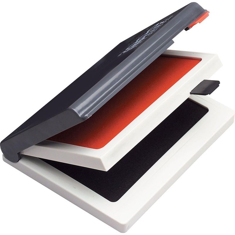Cosco Two-Color Felt Stamp Pads, Red/Black, 2 x 090468