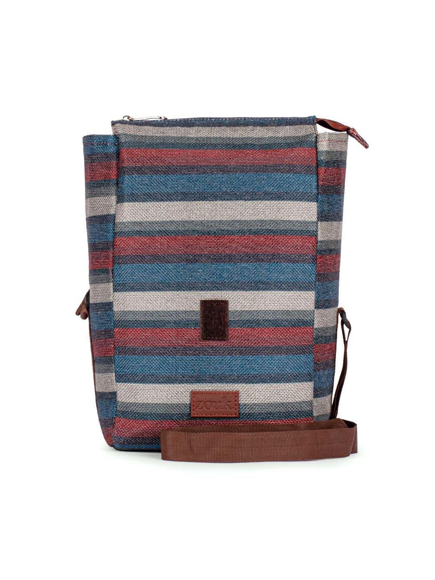 ZOUK Multicolor Striped Handbag