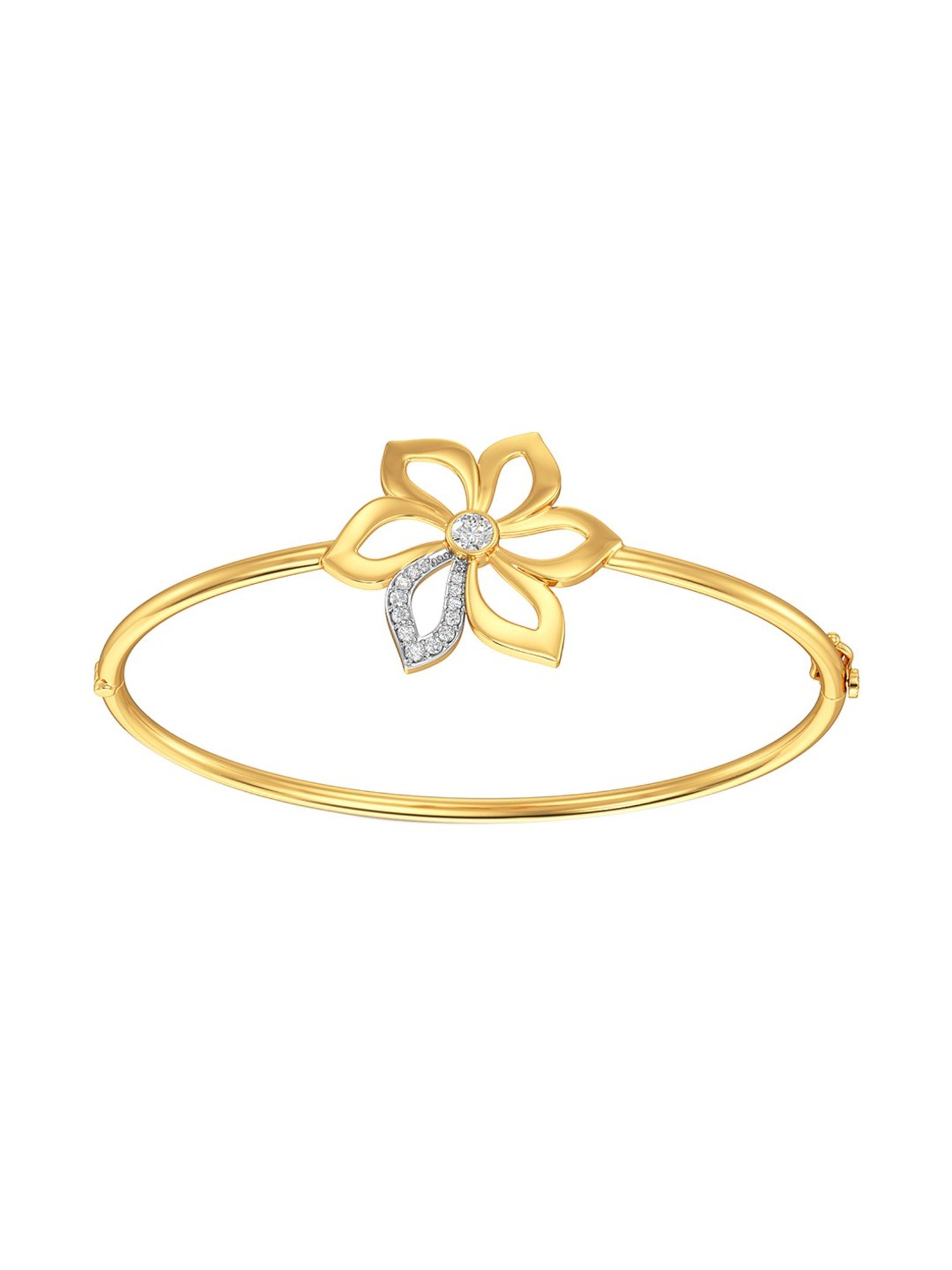 Mia by Tanishq Cupid Charm 14k Gold & Diamond Bracelet for Women