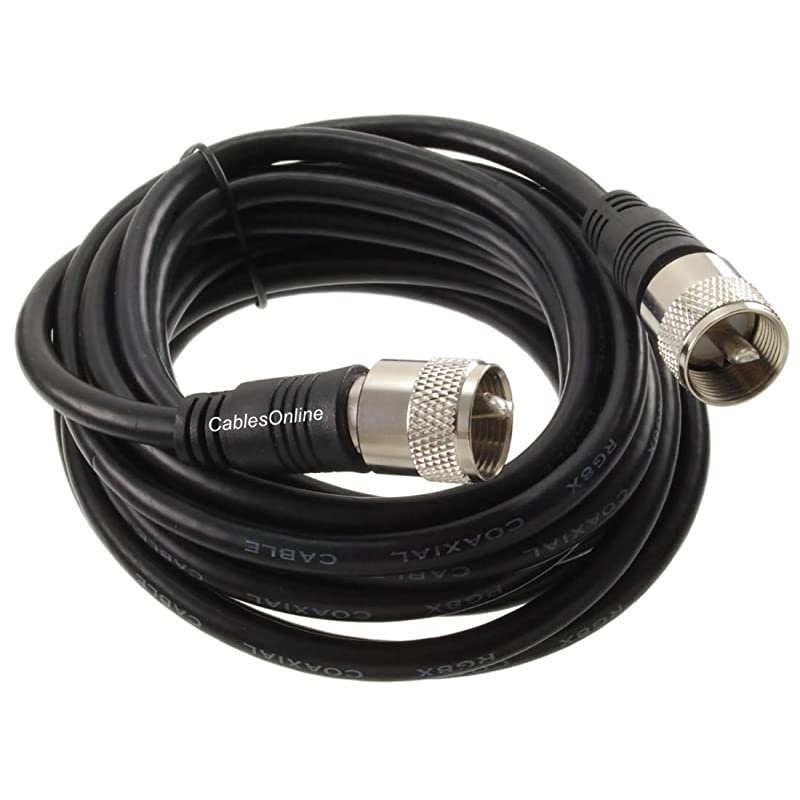 12ft RG8x Coax UHF PL259 Male to Male 50 ohm Antenna Cable RU012