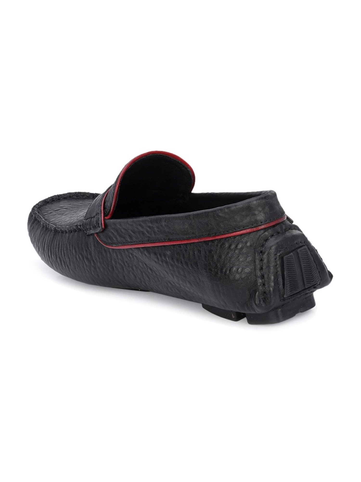 Hitz Men's Black Casual Loafers