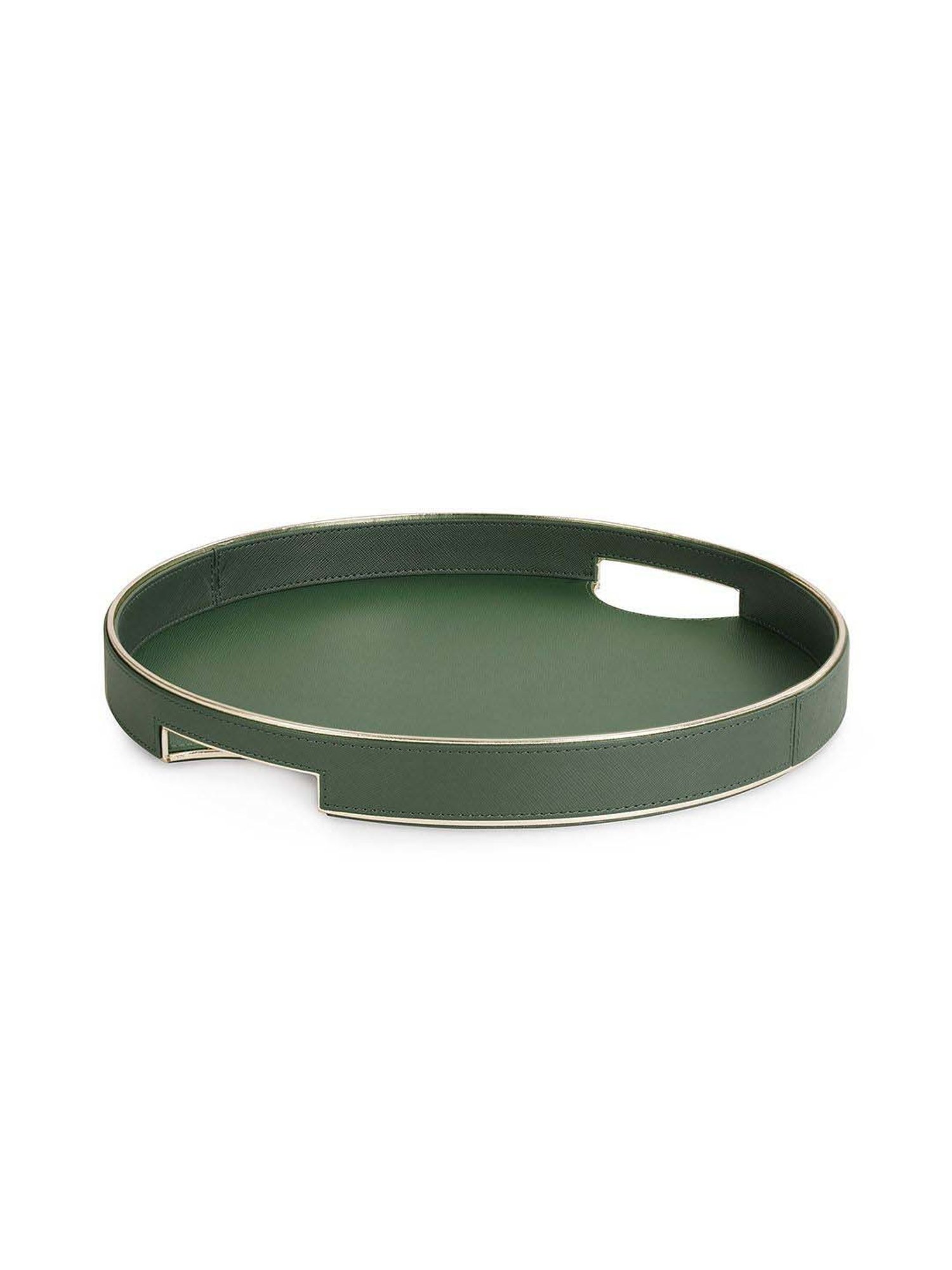 Pure Home and Living Green Mdf Large Round Tray