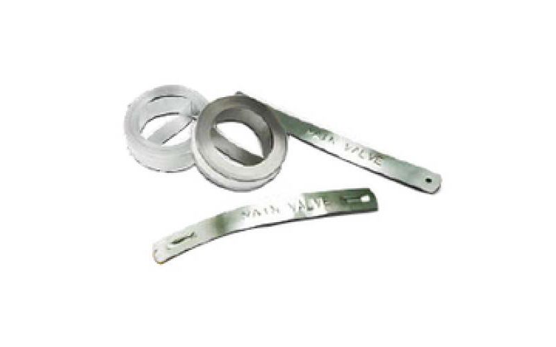 Dymo Non Adhesive Metal Label Tape - 0.47" Width x 252" Length - Silver