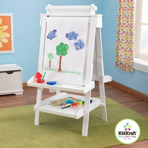 KidKraft Deluxe Wood Easel White - 62040