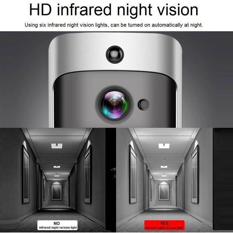 Wireless Doorbell Video Door Phone IP Camera Door Bell Ring IR Alarming Security Camera Two Way Audio for House Apartment