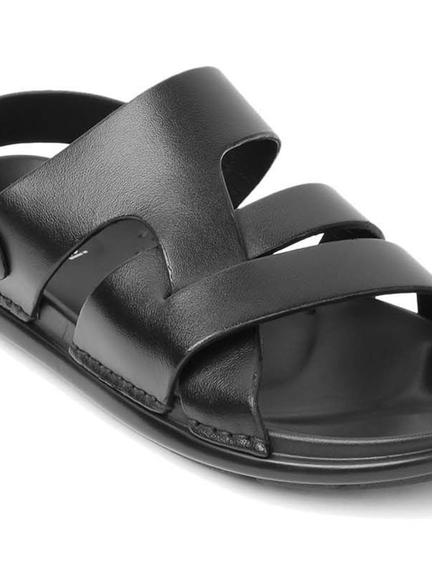 Gabicci Men's Romeo G Core Black Back Strap Sandals