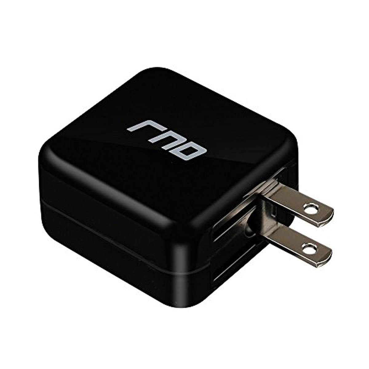 RND QC3.0 Quick Charge Compatible USB AC/Wall Charger (QC2.0 Compatible) with Foldable Plug Google (Pixel, XL), Samsung Galaxy (S10, S10 Plus, S10e, S9, S9 Plus, S8, S8 Plus, Note), LG, More (Black)