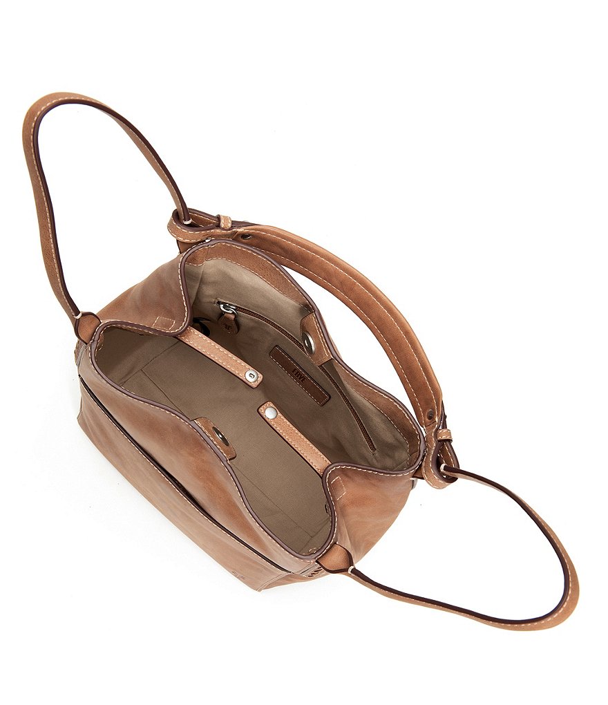 Frye Reed Magnetic Snap Leather Hobo Bag