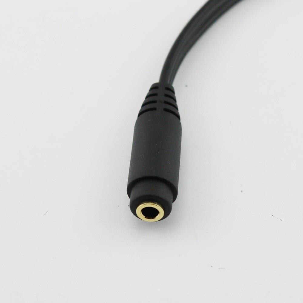 Gold Plated 3.5mm TRS Stereo Female 3 Pole Jack to 3x 1/8" 3 Pole Male Plug Audio Headphone Adapter Splitter Cable 30cm/1ft (1pcs)