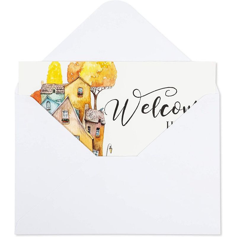 Pipilo Press 48-Pack Welcome Home Real Estate Cards with Envelopes, Realtor Greeting Cards (4 x 6 In)