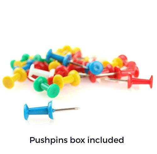 PinPix custom printed pin cork bulletin board made from canvas, Maze White Grapefruit 18x12 Inches (Completed Size) and framed in Satin White Frame (PinPix-Group-91)